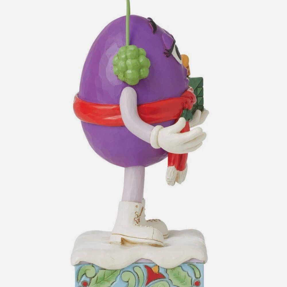 Jim Shore M&M'S Purple M&M With Cozy Earmuffs and Gift Figurine 6015684 - Picture 4 of 5